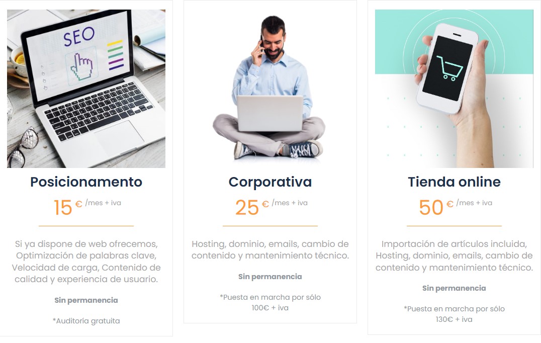 Diseño web económico en Lleida