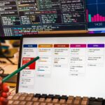 Quadre de comandament empresarial en una oficina